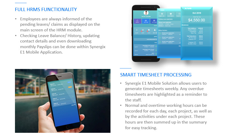Synergix E1 ERP System Updates | UPCOMING MOBILE APPLICATION 2 - Synergix E1 ERP System Updates | UPCOMING MOBILE APPLICATION