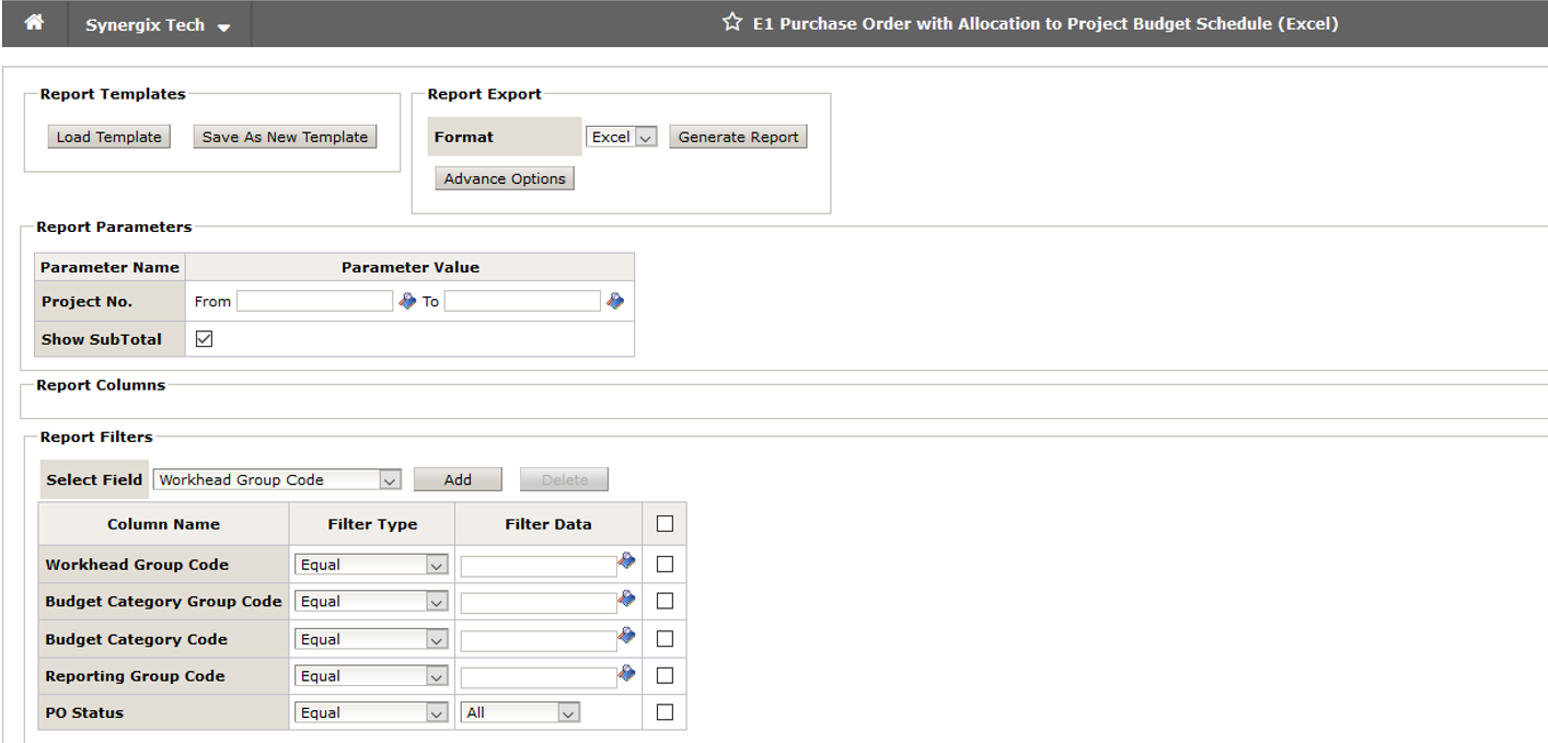 Synergix E1 ERP System Updates | August 2019 Purchase Order with 21 - Synergix E1 ERP System Updates | August 2019