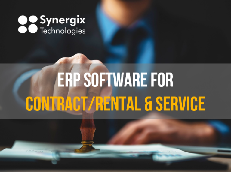 ERP Software for Contract/Rental & Service