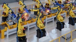 robotic automotive assembly factory 300x169 - Mass Production Concept in Manufacturing Industry