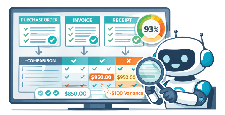 Synergix AI-Powered ERP ai powered 3 way matching - Synergix AI-Powered ERP