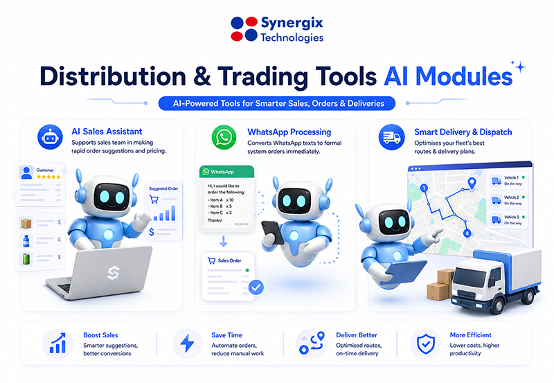 ai module for distribution and trading - Synergix AI-Powered ERP