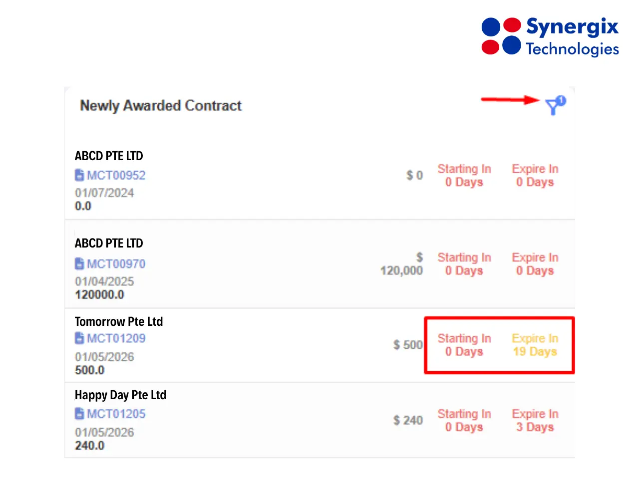Synergix Ai contract management
